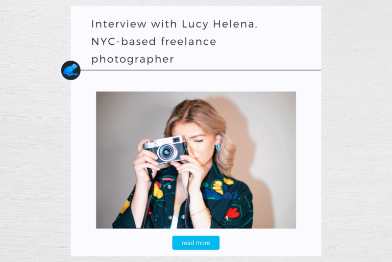 My goal is for my clients to feel powerful, beautiful, and portrayed the way they see themselves in their heads – Lucy Helena, NYC-based freelance photographer