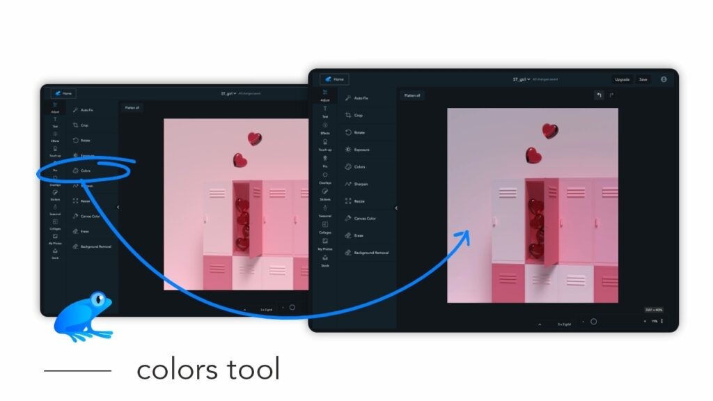 How to use the Colors tool