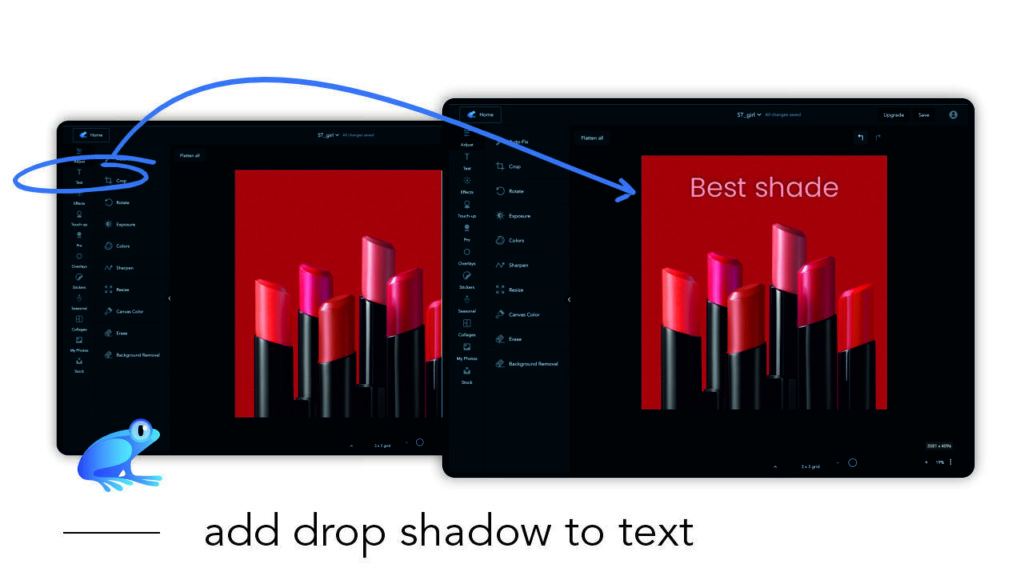 How to add Drop Shadow to your text